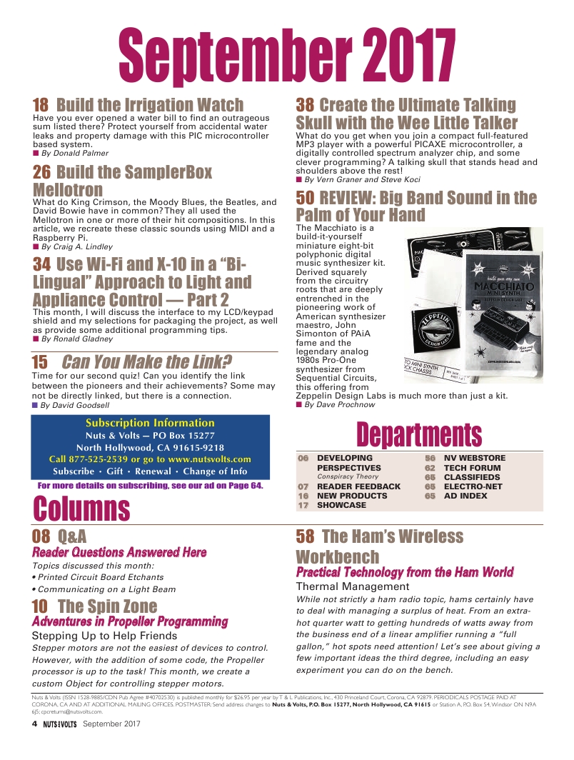 Nuts and Volts 2017-09